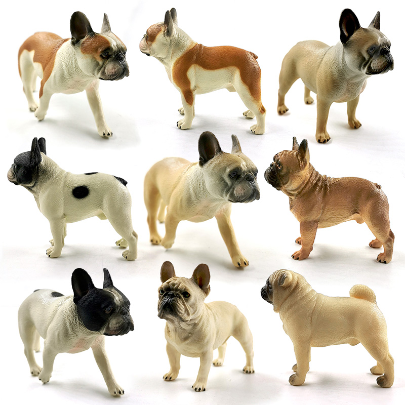Farming Japan - シミュレーション犬ニューファーム素敵なブルドッグ置物動物モデルDIY家の装飾ミニチュア妖精の庭の装飾アクセサリーモダン