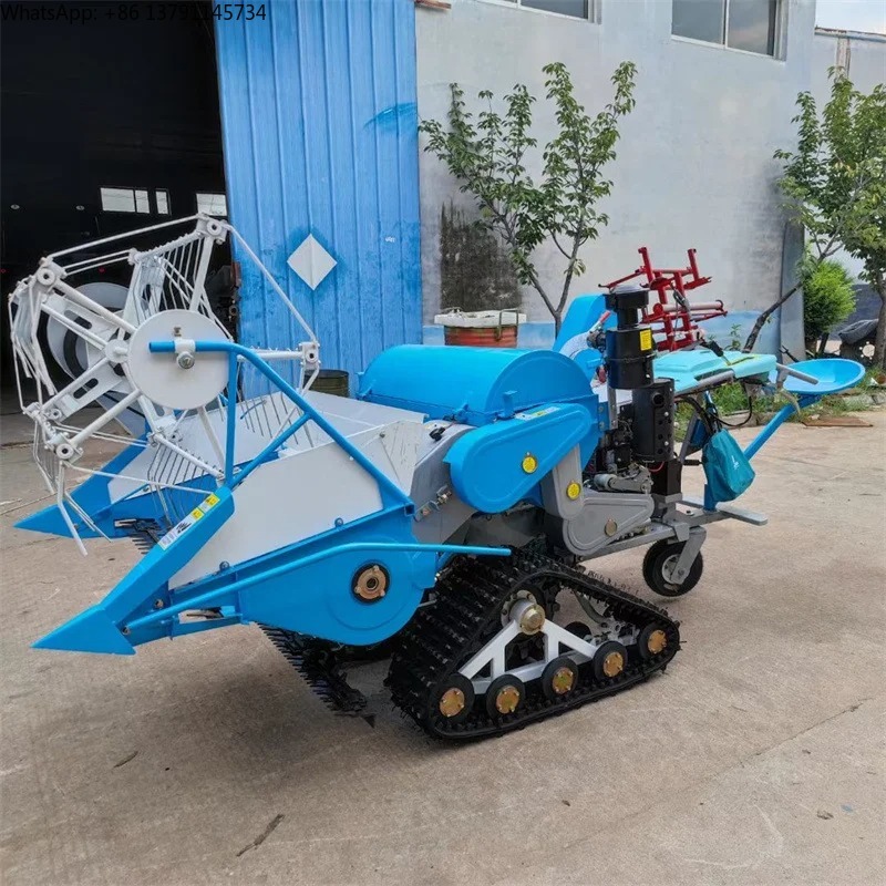 小型ミニギア駆動コンバイン脱穀機（米、小麦、稲、穀物用）山岳 - Combine Harvester Mini のレビューと価格