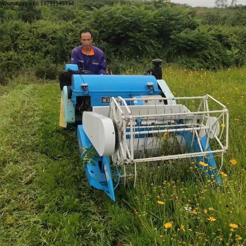 小型ミニギア駆動コンバイン脱穀機（米、小麦、稲、穀物用）山岳 - Combine Harvester Mini のレビューと価格